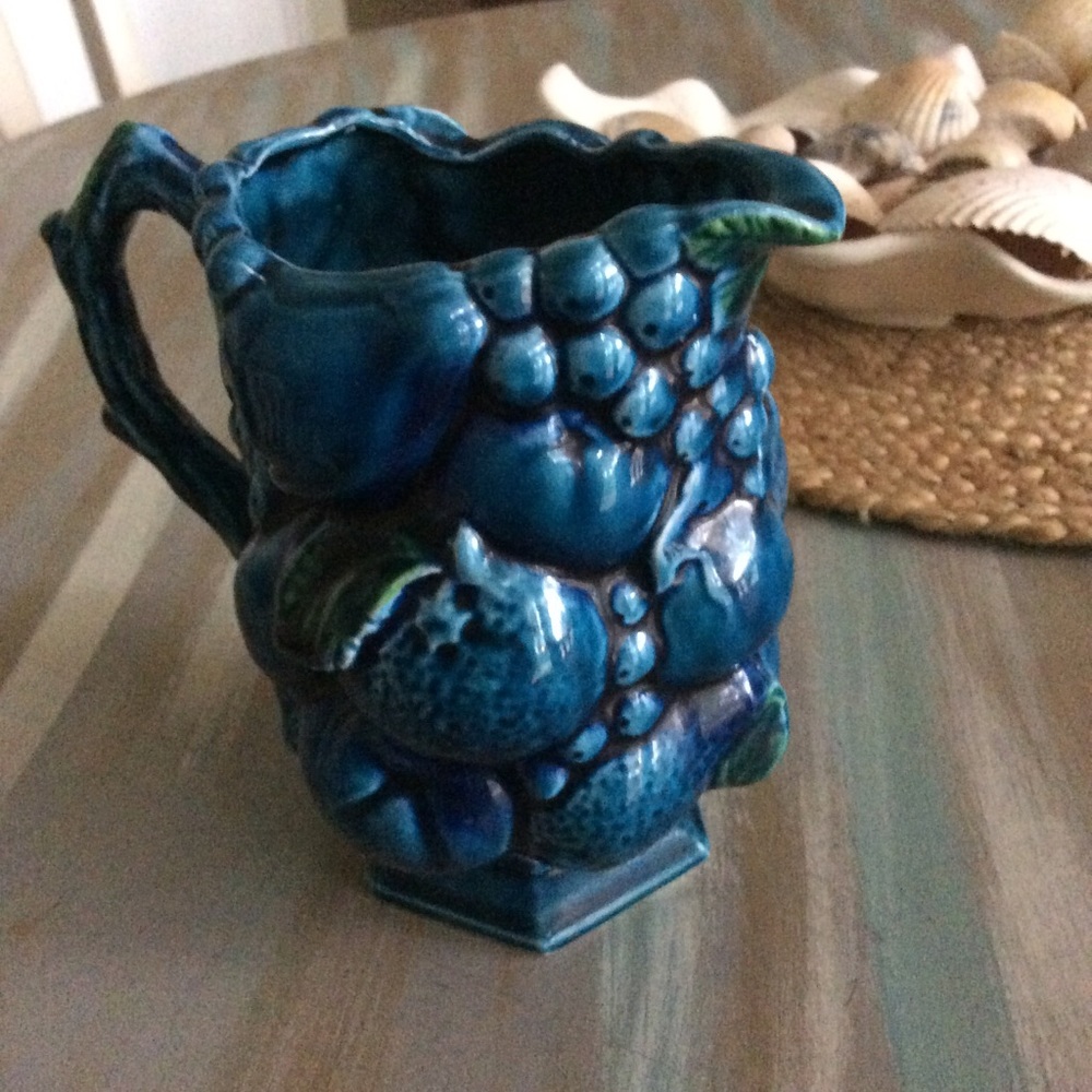 Vintage Inarco blue pitcher